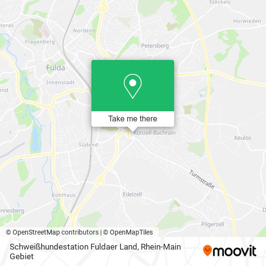 Schweißhundestation Fuldaer Land map