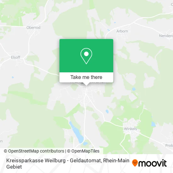 Карта Kreissparkasse Weilburg - Geldautomat