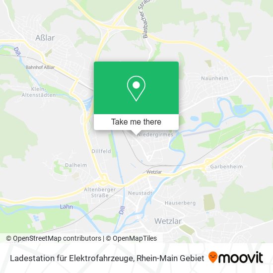 Ladestation für Elektrofahrzeuge map