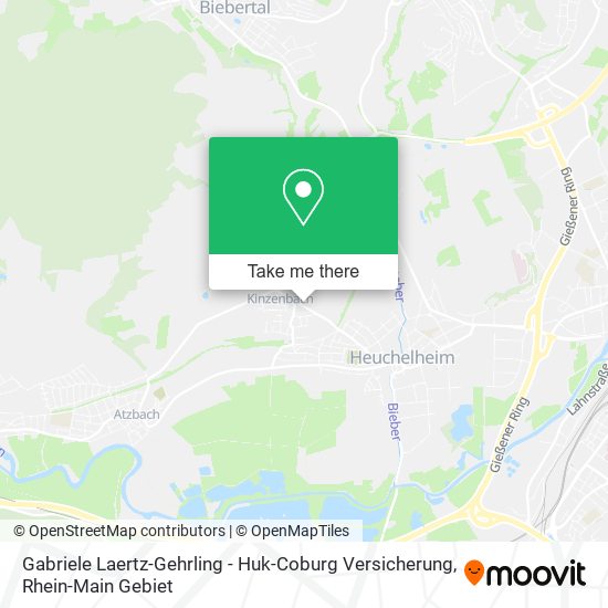 Карта Gabriele Laertz-Gehrling - Huk-Coburg Versicherung