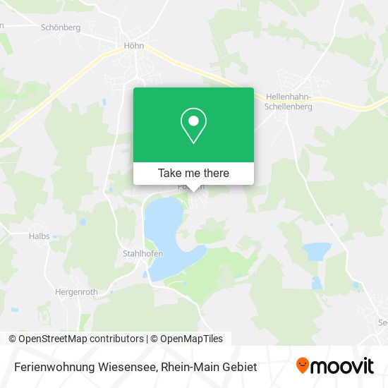 Ferienwohnung Wiesensee map