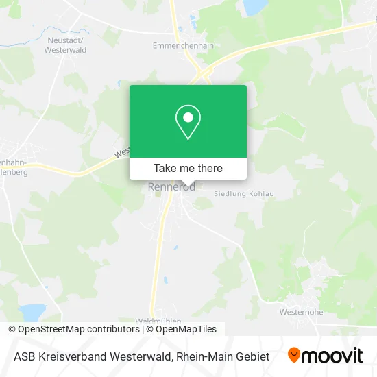 Карта ASB Kreisverband Westerwald