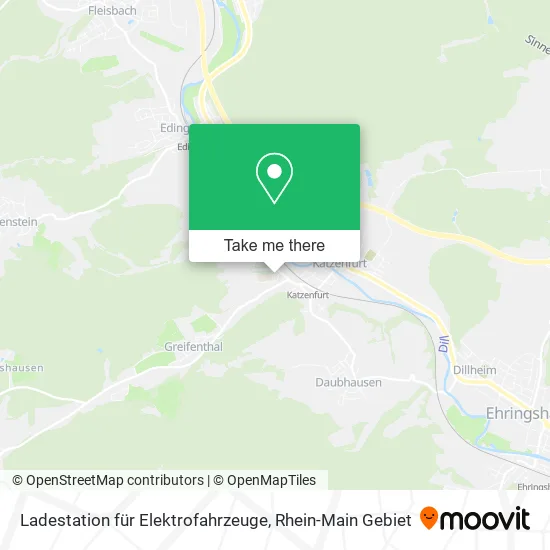 Карта Ladestation für Elektrofahrzeuge