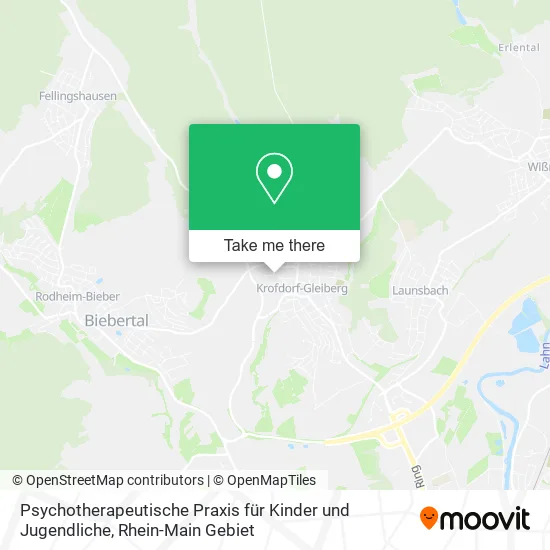 Карта Psychotherapeutische Praxis für Kinder und Jugendliche