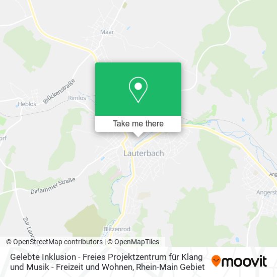 Карта Gelebte Inklusion - Freies Projektzentrum für Klang und Musik - Freizeit und Wohnen