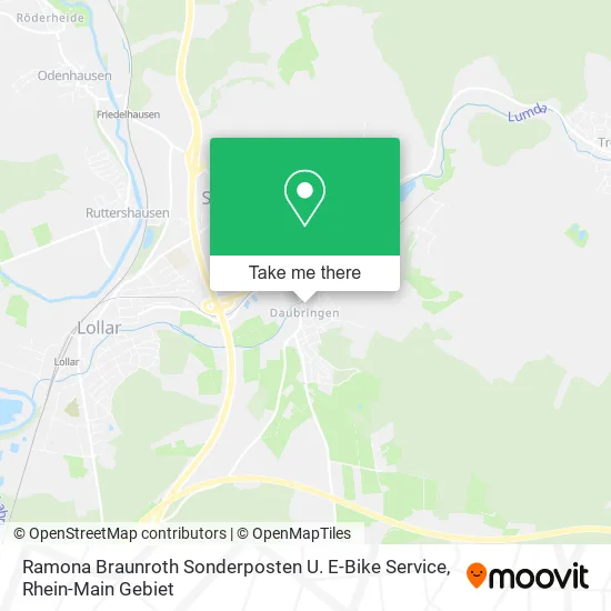 Карта Ramona Braunroth Sonderposten U. E-Bike Service