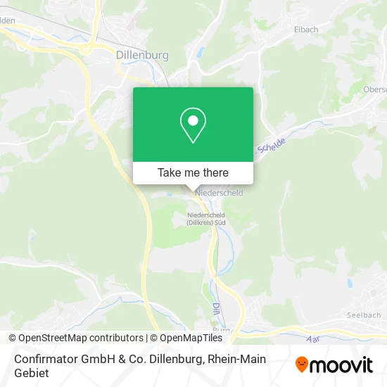 Карта Confirmator GmbH & Co. Dillenburg
