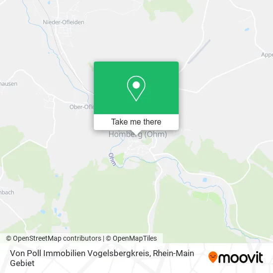 Карта Von Poll Immobilien Vogelsbergkreis