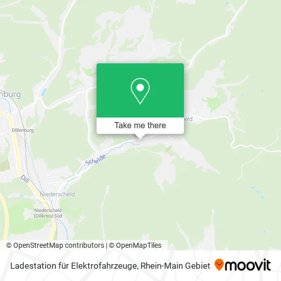 Карта Ladestation für Elektrofahrzeuge