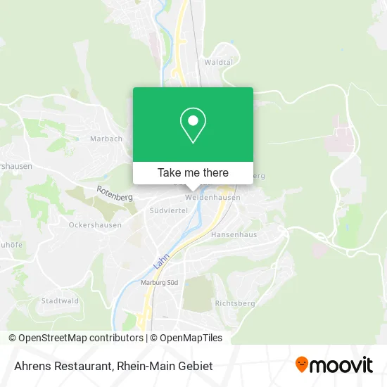 Карта Ahrens Restaurant