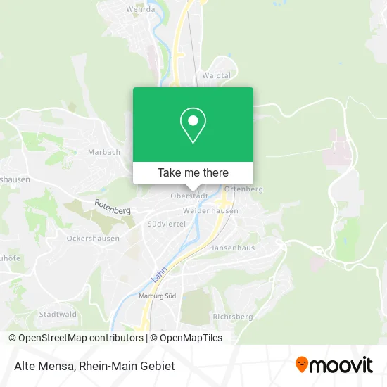 Карта Alte Mensa