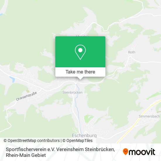 Sportfischerverein e.V. Vereinsheim Steinbrücken map