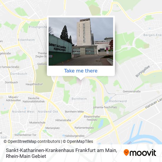 Sankt-Katharinen-Krankenhaus Frankfurt am Main map