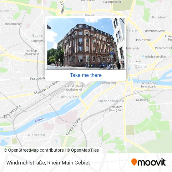 Карта Windmühlstraße