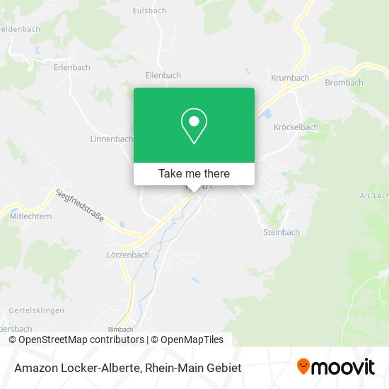 Amazon Locker-Alberte map