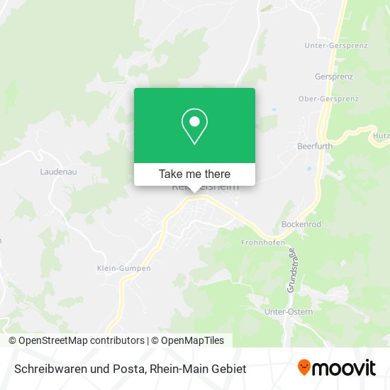 Schreibwaren und Posta map