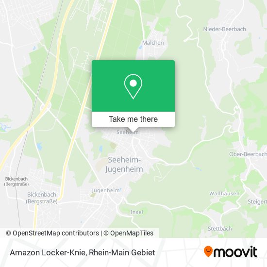 Amazon Locker-Knie map