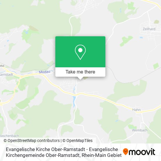 Evangelische Kirche Ober-Ramstadt - Evangelische Kirchengemeinde Ober-Ramstadt map