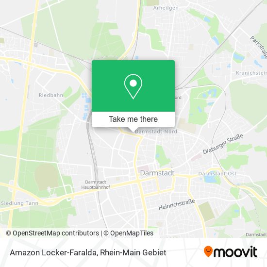 Amazon Locker-Faralda map