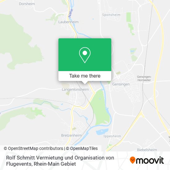 Rolf Schmitt Vermietung und Organisation von Flugevents map