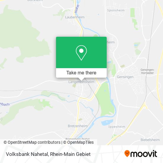 Volksbank Nahetal map