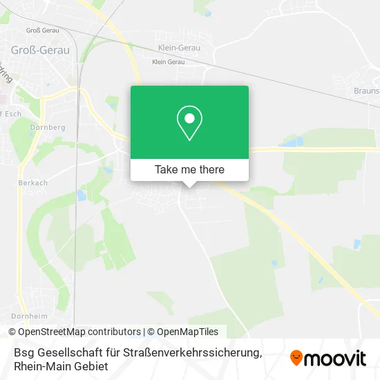 Карта Bsg Gesellschaft für Straßenverkehrssicherung