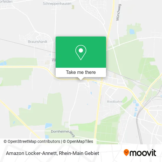 Карта Amazon Locker-Annett