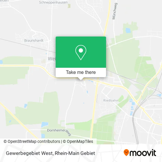 Карта Gewerbegebiet West