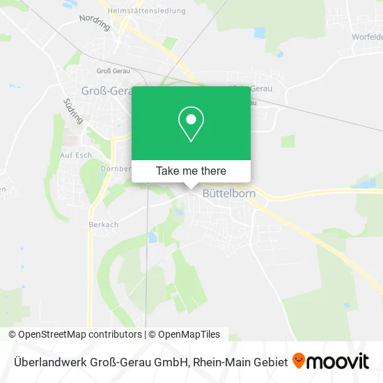 Карта Überlandwerk Groß-Gerau GmbH