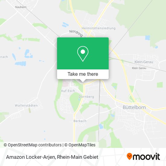 Amazon Locker-Arjen map
