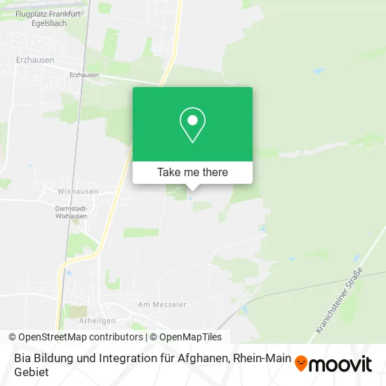 Карта Bia Bildung und Integration für Afghanen