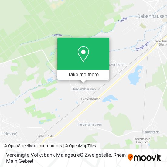 Vereinigte Volksbank Maingau eG Zweigstelle map