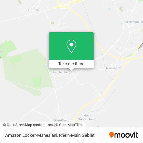 Amazon Locker-Mahealani map