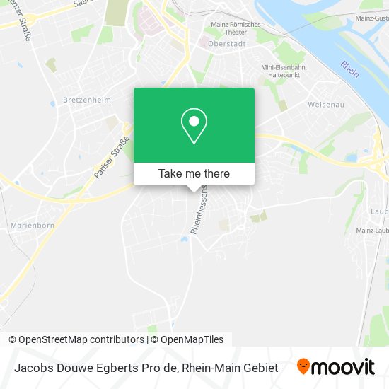 Jacobs Douwe Egberts Pro de map