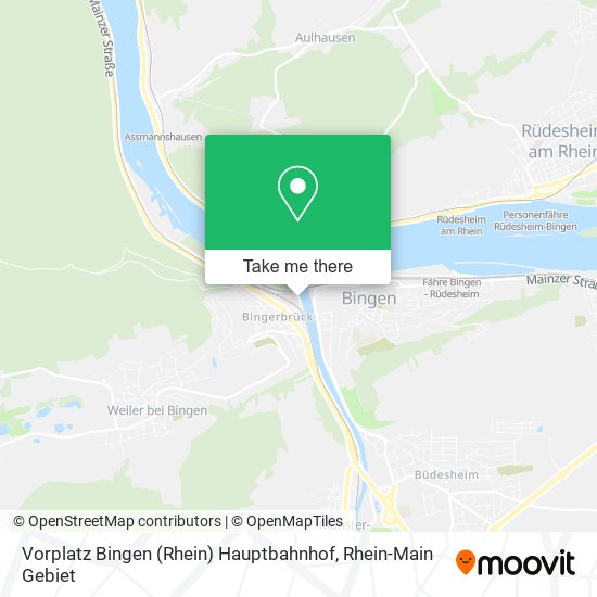 Vorplatz Bingen (Rhein) Hauptbahnhof map