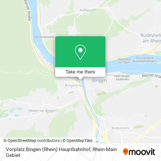 Карта Vorplatz Bingen (Rhein) Hauptbahnhof