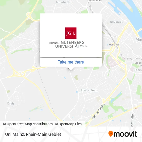 Карта Uni Mainz