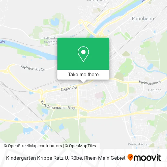 Карта Kindergarten Krippe Ratz U. Rübe