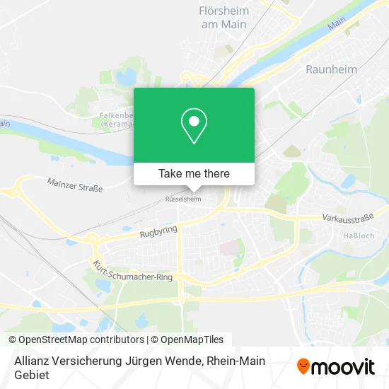 Карта Allianz Versicherung Jürgen Wende