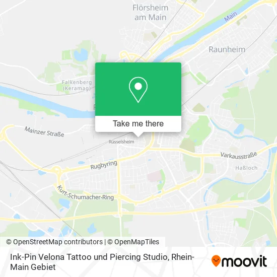 Карта Ink-Pin Velona Tattoo und Piercing Studio