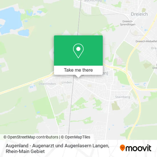 Карта Augenland - Augenarzt und Augenlasern Langen