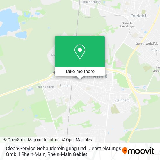 Clean-Service Gebäudereinigung und Dienstleistungs GmbH Rhein-Main map