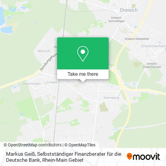 Markus Geiß, Selbstständiger Finanzberater für die Deutsche Bank map