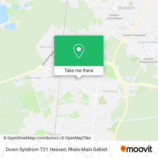 Карта Down Syndrom T21 Hessen