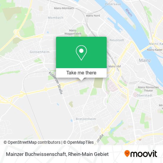Mainzer Buchwissenschaft map