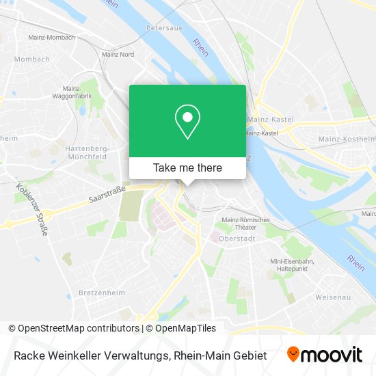 Racke Weinkeller Verwaltungs map