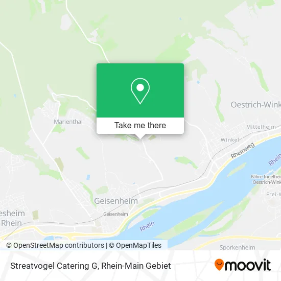 Карта Streatvogel Catering G