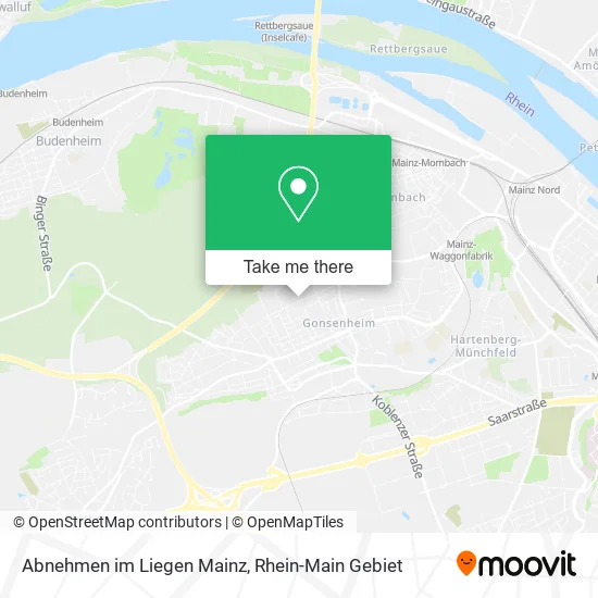 Карта Abnehmen im Liegen Mainz