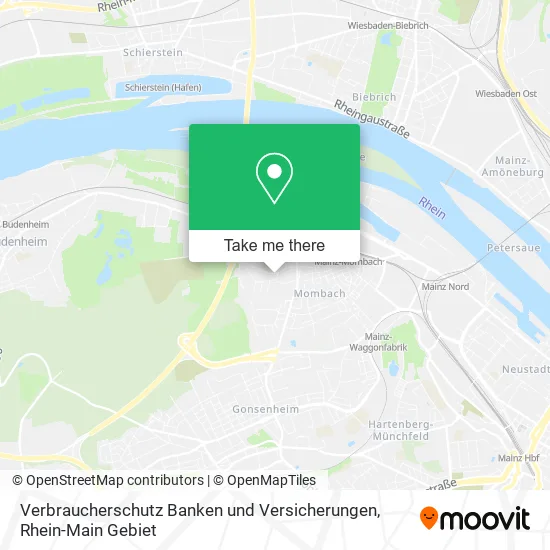 Карта Verbraucherschutz Banken und Versicherungen