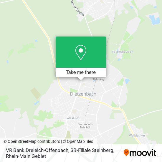 VR Bank Dreieich-Offenbach, SB-Filiale Steinberg map